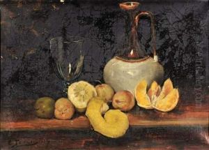 Nature Morte Aux Fruits by Clovis Frederick Terraire