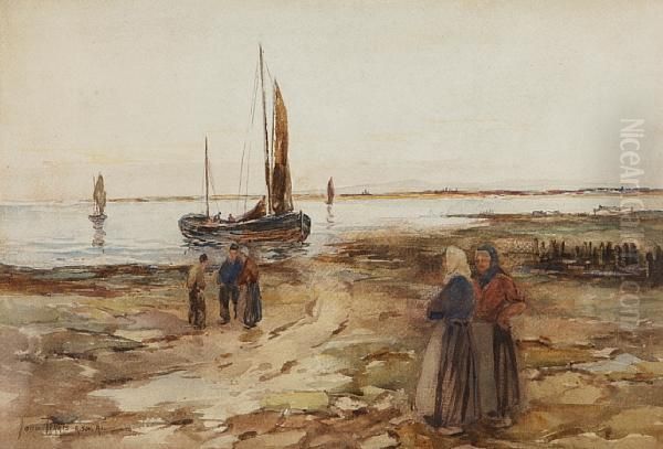 Fisher Folk On The Beach - view 1