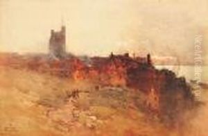 Early Morning At A Scottish Town by John Terris