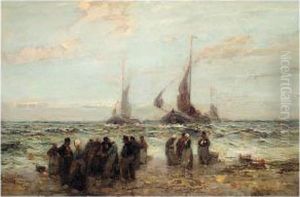 Fishing Boats On The Coast by John Terris