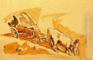 Album of 29 landscapes of Barcelona 6 by Mariano Jose Maria Bernardo Fortuny y Carbo