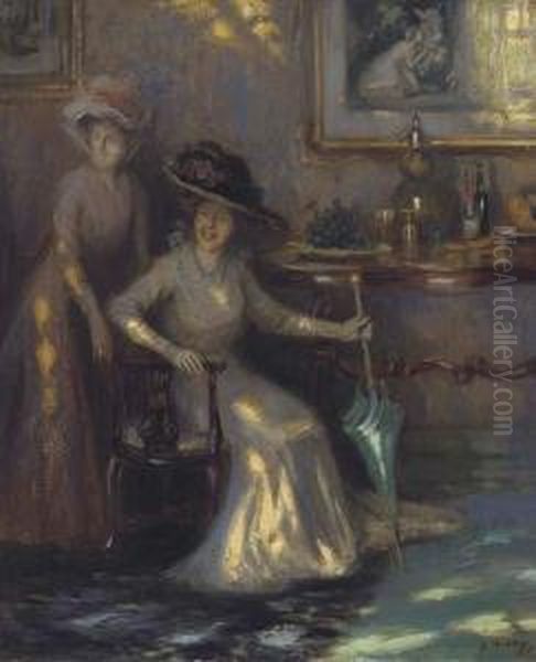 Two Ladies In An Interior - view 1