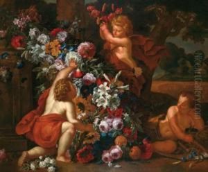 Natura Morta Ornamentale Con Putti