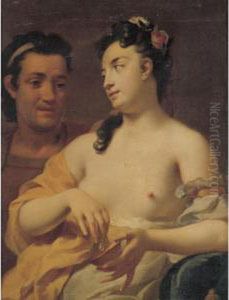Cleopatra And Marc Antony by Matheus Terwesten