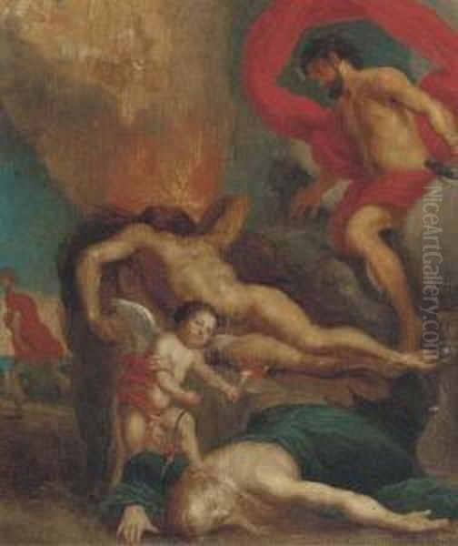 Venus And Mars Discovered By Vulcan - view 1