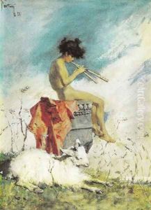 Idyl by Mariano Jose Maria Bernardo Fortuny y Carbo