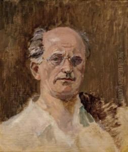 Selbstbildnis Mit Brille by Richard Teschner