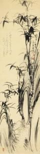 Bokuchiku Zu (ink Bamboo) by Tomioka Hyakuren Tessai