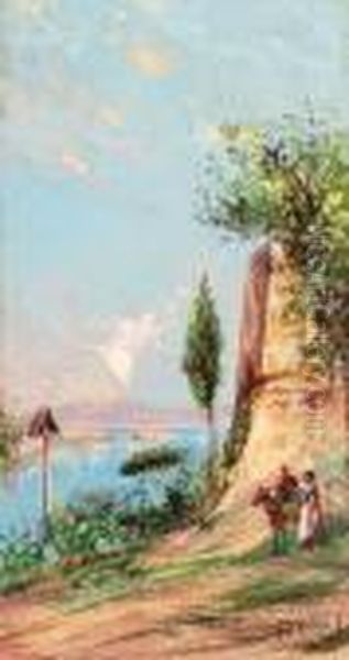 Napoli Da Posillipo - Acquerello Su Cartone - view 1