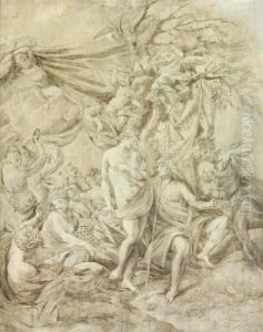 Bacchus And Ariadne, En Grisaille