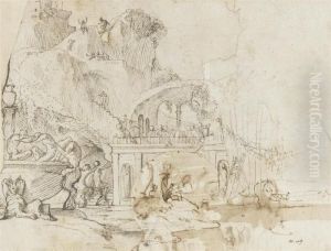 A Bacchanal With A Fountain