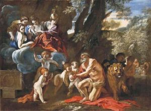 The Four Cardinal Virtues Appearing To Saint Jerome