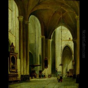 Cathedral Interior by Pierre-Henri-Theodore Tetar van Elven