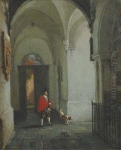 In The Cloister by Pierre-Henri-Theodore Tetar van Elven