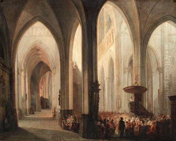 A Service In A Church - view 1