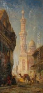 Cairo Street by Pierre-Henri-Theodore Tetar van Elven