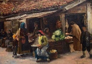 Auf Dem Markt by Wlodzimierz Tetmajer