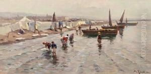 Washerwomen On The Beach Of Chiogga