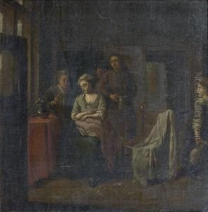 Scene D'interieur by Josef Horemans Younger The Jan