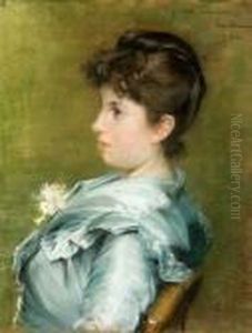 Portratt Av Froken Toy Vadie Sittande I En Stol by Robert Thegerstrom