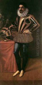 Portrait of Lucio Foppa c. 1590 by Giovanni Ambrogio Figino