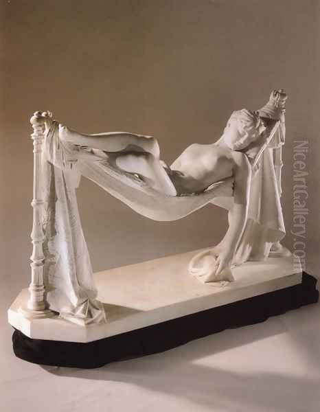 Nude Reclining In A Hammock - view 1