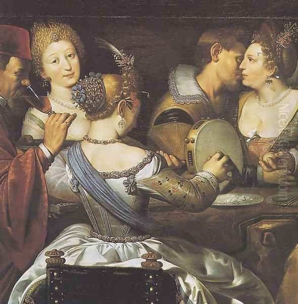 The Five Senses (detail) 1737 - view 1