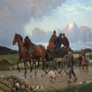 On The Wayhome From A Market by Michael Therkildsen