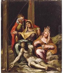 The Lamentation over the Dead Christ by Paolo Farinati