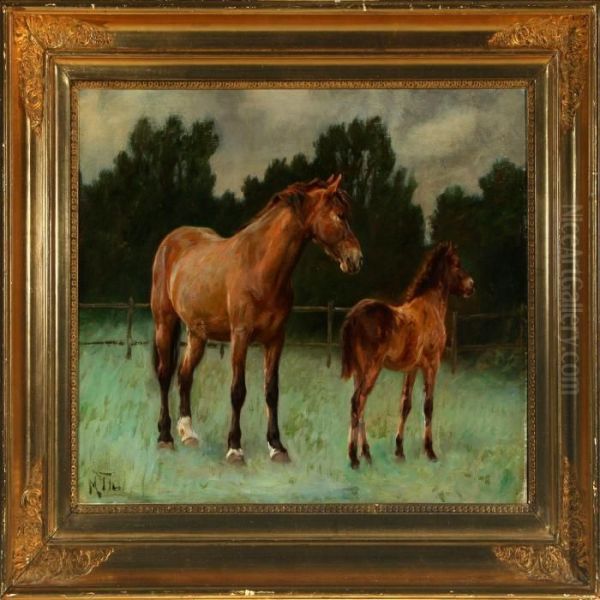 Landscape With A Horse And A Foal - view 1