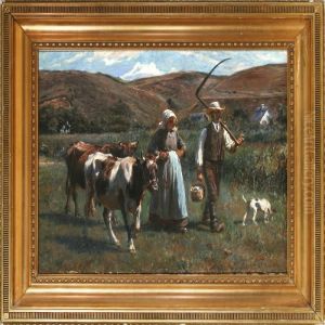 Auf Dem Wege Nach
Dem Felde by Michael Therkildsen