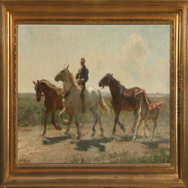 Landscape With Horse Riding Man - view 1