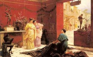 Selling his Wares by Ettore Forti
