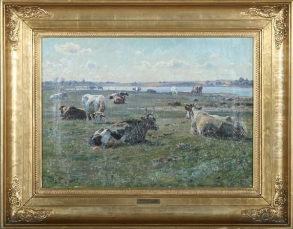 Cows In The Meadow On A Sonny Day - view 1