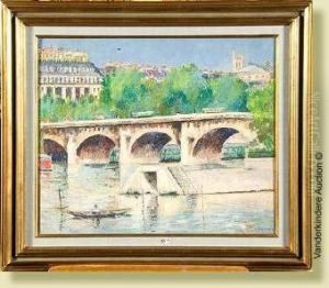 Huilesur Toile "le Pont-neuf A Paris" Huilesur Toile "le Pont-neuf A Paris"