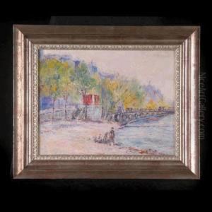 La Seine A Paris. by Pierre Thevenet