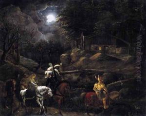 Knight before the Charcoal Burner's Hut 1816 by Carl Philipp Fohr