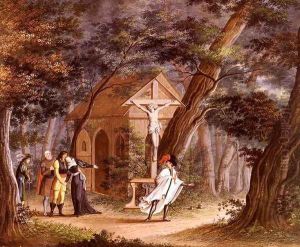 Ritter Seine Geliebte Verlassend (Knight Taking Leave Of A Loved One) by Carl Philipp Fohr