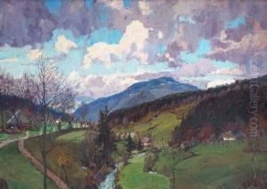 Aufziehendes Gewitter Am Kynast (riesengebirge)