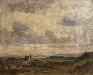 Vorgebirgslandschaft. by Paul Thiem