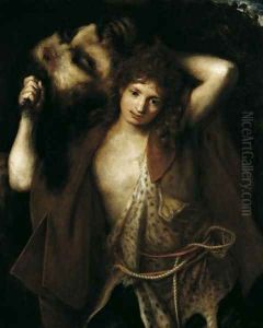 David with the Head of Goliath c 1670 by Girolamo Forabosco