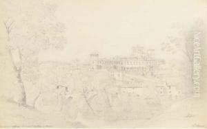 Vue De Clisson Avec Le Musee
Cacault Dans Le Fond; Et Vue Declisson Avec Le Pont Saint Antoine Et La
Maison Valentin by Claude I Thienon