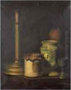 Nature Morte Aux Pots A Pharmacie by Augustin Alexandre Thierriat