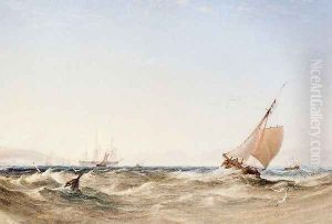 Shipping Off The Coast by Anthony Vandyke Copley Fielding