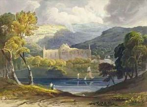 North View of Tintern Abbey from Picturesque Illustrations of the River Wye
