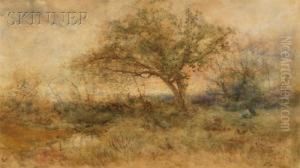 Seated Figure In A Field