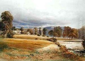 Bolton Abbey from the River Wharfe South View by Anthony Vandyke Copley Fielding