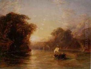 Ubaldo and Carlo in the Enchanted Boat by Anthony Vandyke Copley Fielding