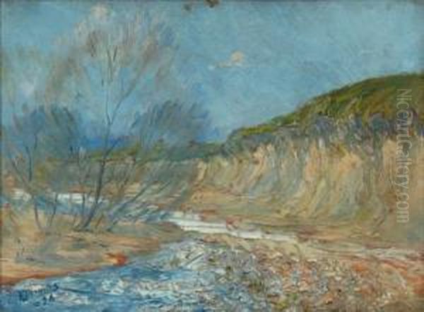 Impressionistic Riverbank - view 1