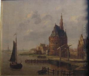 Three Dutch Landscapes by Thomas, of Pall Mall Butler
